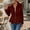 Red, variant on Lopecy-Sta Women's Casual Zip-Up Peplum Jacket, Long Sleeve Collared Studded Cardigan Top for Daily Wear & Party Black L
