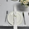 thumbnail image 5 of Table Napkin Ring, White Flower Napkin Ring Set of 12 Christmas Napkin Rings Rounds and Napkin Holders Versatile Wedding Napkin Ring Table Napkin Ring, 5 of 5