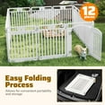 thumbnail image 4 of Gymax 32'' 12-Panel Dog Playpen w/ Secure Locking Door & Ground Stakes Easy Assembly, 4 of 7