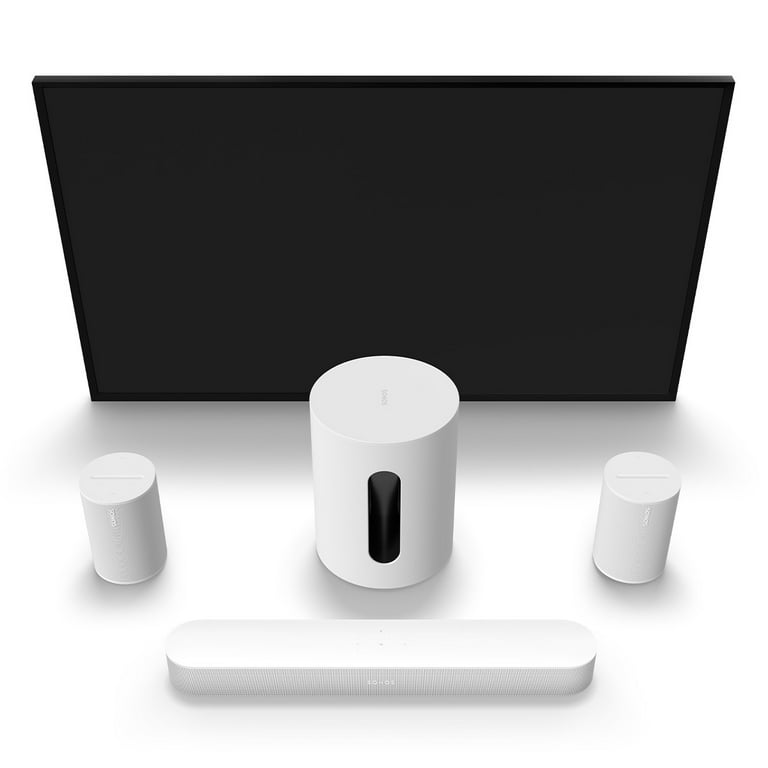 Sonos Set Gen 2 Beam Soundbar, Bluetooth Sub Mini & Era 100 Sonos Set Gen 2 Beam Soundbar, Bluetooth Sub Mini & Era 100