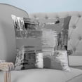thumbnail image 4 of 20x20 Pillow Covers Set of 2, Grey Abstract Throw Pillow Covers Decorative Couch Cushion Case, Modern Mottled Art Oil Painting Microfiber Square Pillowcases for Bedroom Car Living Room, 4 of 7
