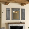 thumbnail image 4 of Costway Window Shutter Set of 2 Reclaimed Paulownia Wood Wall Decor with Antiqued Surface Dark Grey, 4 of 10