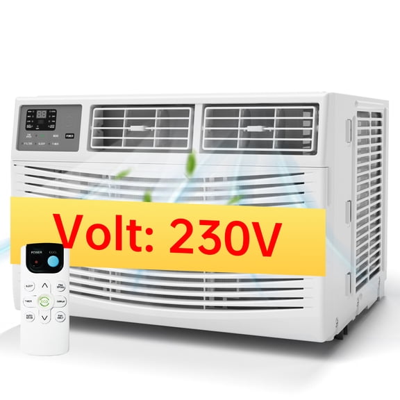 18000 BTU Smart Window Air Conditioner 1000 sq. ft. Coverage, LED Display, Remote Control, Dehumidifier/Fan Modes, Whisper-Quiet, Energy-Saving Design, 24-Hour Timer, 208/230 VOLTS
