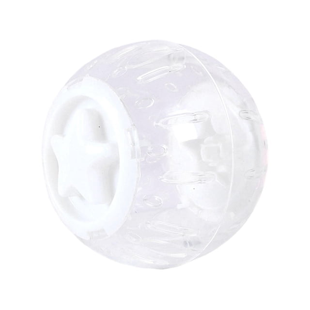 Pelota de ejercicio para hámsteres. Rueda de ejercicio para hámsteres enanos. Diversión y aumento de actividad. Blanco