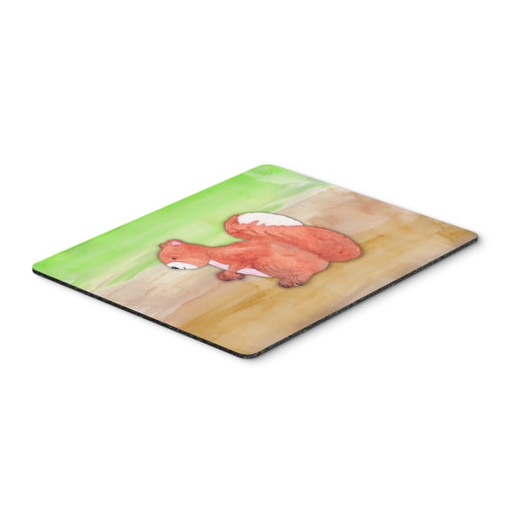 Squirrel Watercolor Mouse Pad Hot Pad or Trivet