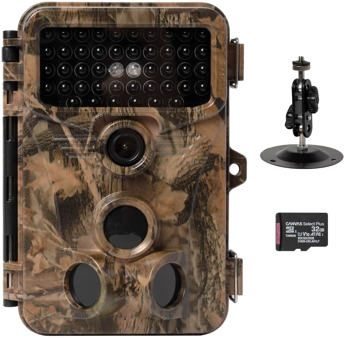 20MP Trail Camera IP66 Waterproof Outdoor Hunting Cam with No Glow Night Vision 