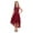 A Burgundy, variant on Aislor Kids Junior Teen Girl's Sleeveless Bridesmaid High Low Hem Formal Wedding Dress Dusty Pink 10