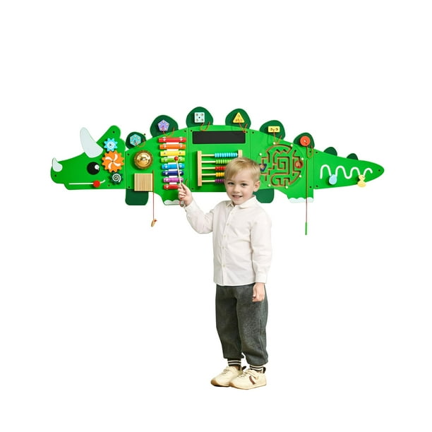 Tablero de actividades para pared sensorial VEVOR Dinosaur Kids 3-12 años