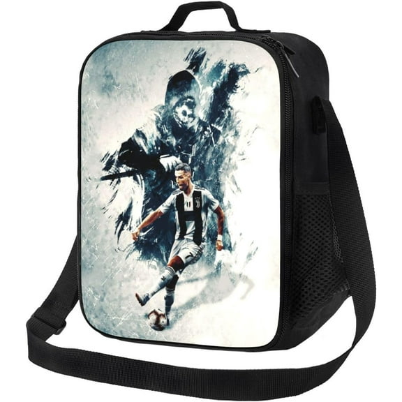 Soccer Player #7 Ronaldo Lunch Bag For Daily Work Sport Outdoor Football Fans Lunch Box-Style 35