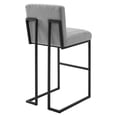 thumbnail image 5 of Modway Indulge Channel Tufted Fabric Bar Stools in Light Gray, 5 of 10