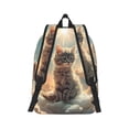 thumbnail image 2 of Bixox Sunshine Cloud Kitten Printing Canvas Backpack Lightweight Casual Travel Backpack School Backpack Fits 15.6 Inch Notebook, 2 of 5