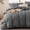 Gray, variant on Sleep Zone Twin/Twin XL Cationic Microfiber Duvet Cover Set, Coral, Soft & Breathable