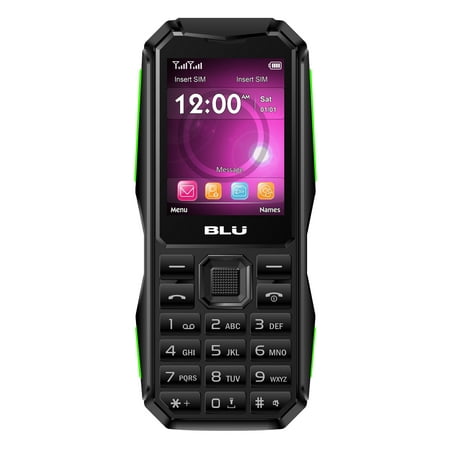 BLU Tank 2.4 Torch T550 Unlocked GSM Feature Phone w/ 3,000mAh Battery & Built-in Super Flashlight -