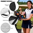 thumbnail image 6 of HUIACONG Sugar Skull Skull Golf Cart Seat Covers Portable Breathable Golf Cart Seat Covers Club Car Easy to Install Anti-Slip Fit Most Cars EZGO Yamaha Club Car, 6 of 7