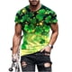 thumbnail image 2 of Tops para hombre, blusas y camisas de manga corta con cuello redondo para hombre, jersey informal con cuello redondo estampado para hombre, pantalones cortos deportivos para fitness, blusa de poliéste, 2 of 5