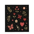 thumbnail image 4 of Durable Soft Flannel Blanket with Floral & Butterfly Design Cozy for Sofa Travel Bed & Chair - Perfect for Warmth & Style, 4 of 7