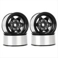 thumbnail image 1 of Llantas de Metal de 1,55" con Beadlock y 6 Radios para RC 1/10 D90 para CC01 LC70 MST, Color Negro., 1 of 6