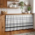 thumbnail image 5 of Gray Ombre Stripes Cabinet Curtains 28" W x 51" L, Lines Art Under-Desk Privacy Dust Proof Drape Dishwasher Curtain Sink Skirt for Kitchen Closet Bathroom Laundry, 5 of 9