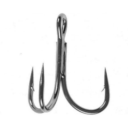 UPC: 0054831099917 | Owner Hooks ST 56 Treble Hook Black Chrome Size 2 7PK 5656-091