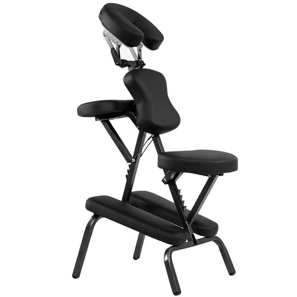 Costway Portable PU Leather Pad Travel Massage Tattoo Spa Chair w/ Carrying Bag