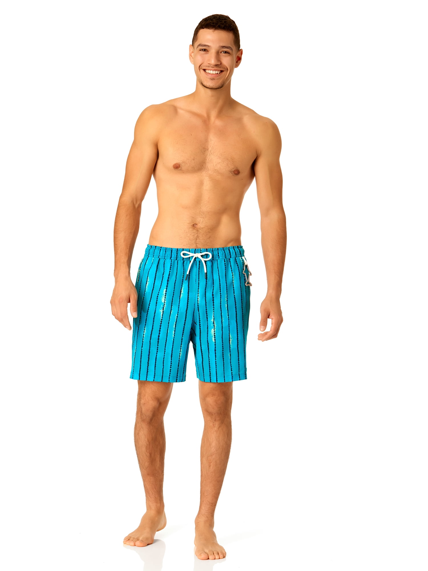 Rugged Shark Men's & Big Men's Swim Trunks, 7" Inseam, Sizes S-3XL
