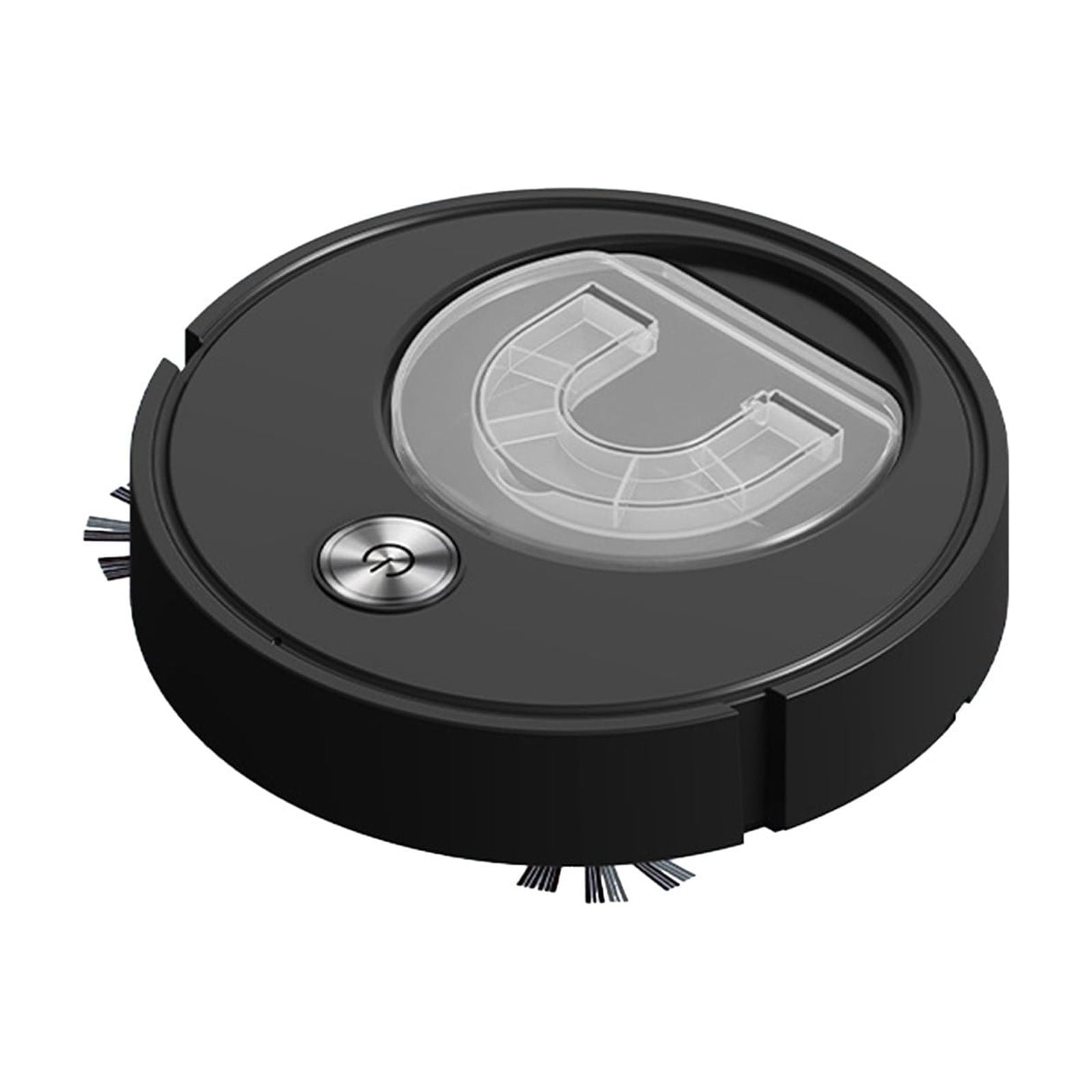 Ultra-Slim 2-in-1 Robot Vacuum & Mop with Transparent Dust Bin, 55 dB Quiet Mode, 45-Min Runtime, Strong Suction for Pet Hair, Hard Floors & Tiles