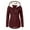 Wine, variant on Aoochasliy Womens Jackets and Coats Clothes Winter Parkas Warm Overcoat Jacket Outwear Fur Lined Trench Hooded Thick Overcoat