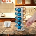 thumbnail image 4 of MyGift 20 Capsule Chrome-Plated Rotating Coffee Pod Dispenser Holder, 4 of 6