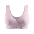thumbnail image 2 of Baberdicy Underwear Women Women's Breastfeeding Underwear Summer Thin Collection Anti Sagging Pregnant Women's Bra Pregnancy Pure Cotton Tank Top Front Button Bra, 2 of 4