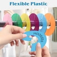 thumbnail image 5 of Yixx Closet Divider 10Pcs Widely Use Creative Durable Round Clothes Sorting Tag Hanger Separators, 5 of 5