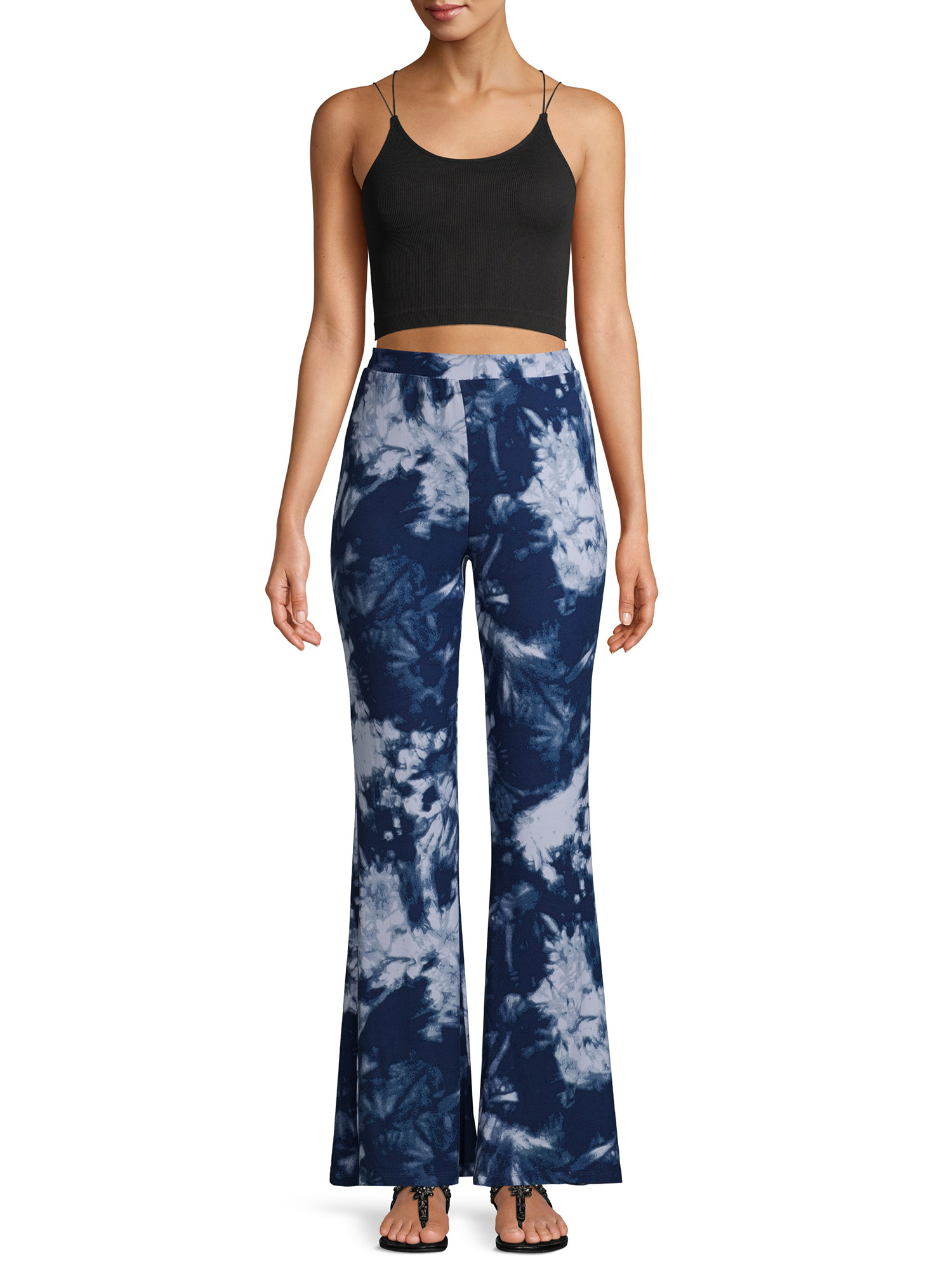 tie dye flare pants