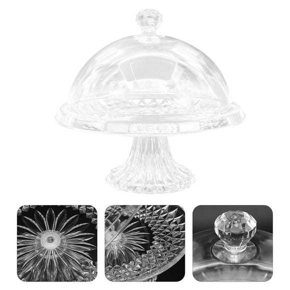 Cake Platter Dome Fruit Serving Dome Cake Stand Lid Cupcake Holder Cheesecake Serving Dish