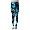 thumbnail image 3 of Mepaouo Women's Valentine Day Leggings Heart Printed Control Tummy Tights Yoga Pants Sizes S-2X, 3 of 6