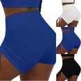 thumbnail image 5 of Sngxgn Swimsuit Women Swim Shorts Women Bikinis Bottoms Women Swim Shorts High Waisted Bathing Suit Bottoms Drawstring Swimming Suits(Blue,XL), 5 of 7