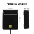 thumbnail image 2 of Lector de tarjetas inteligentes USB 2.0 para DNIE ATM CAC IC SIM para Windows Linux, 2 of 7