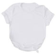 thumbnail image 4 of Summer Tops For Women Crew Neck T-Shirts Plain Dressy Tees Short Sleeve Blouses Trendy Causal Clothes Holiday Workout Outfits, 4 of 4
