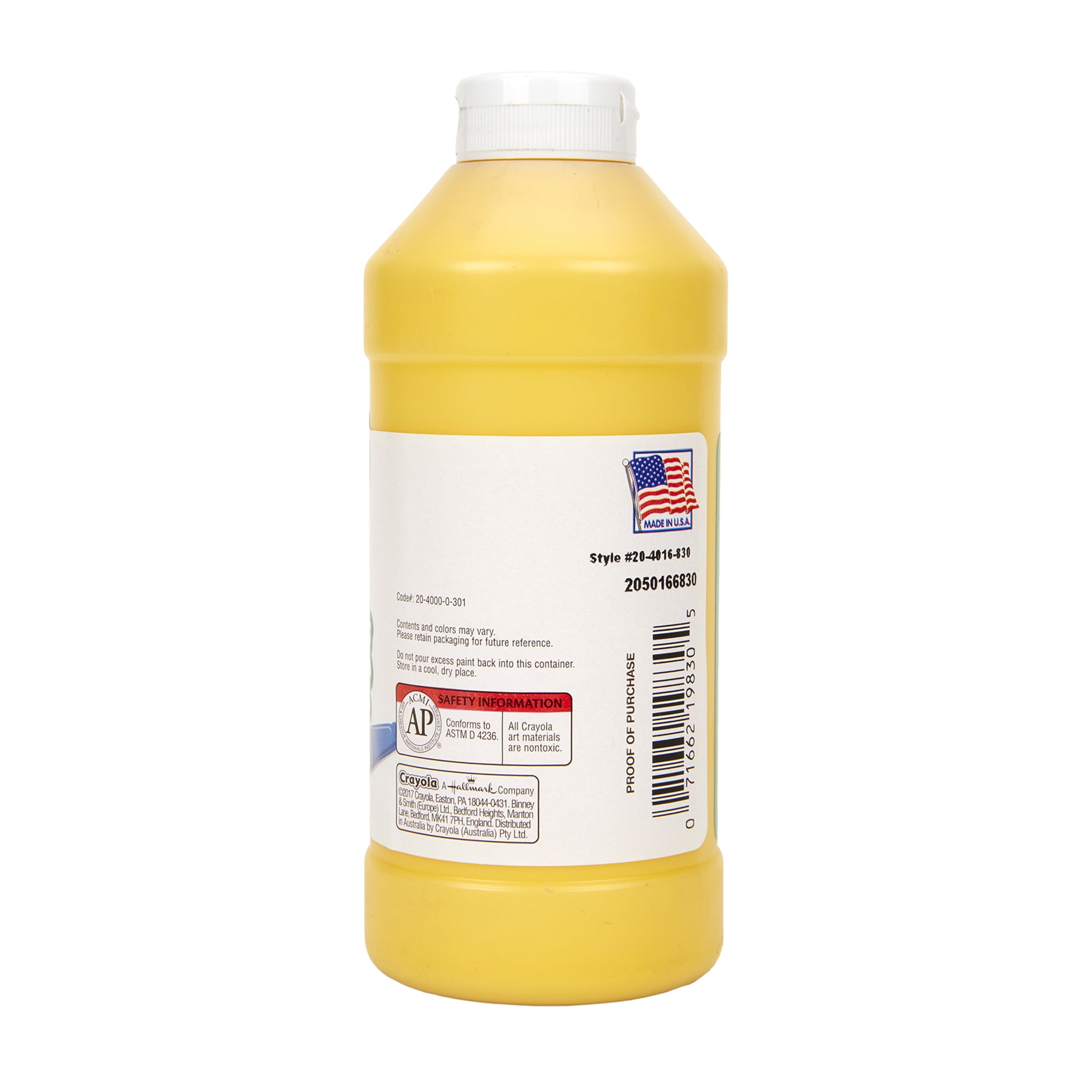 Crayola Portfolio Series Acrylic Paint, 16 oz., Brilliant Yellow, Pack of 2