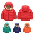 thumbnail image 2 of Winter Children Kid's Boy Girl Warm Hooded Jacket Coat Cotton-padded Jacket Parka Overcoat Thick Down Coat for 2-7T, 2 of 8