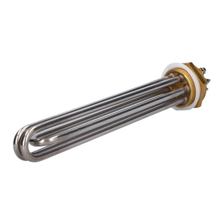 

Electric Heating Rod Submersible Water Heater Portable Boiler With Silicon Sealing Gasket For Steam Table For Greenhouse For Incubator 3KW 1.5in BSP