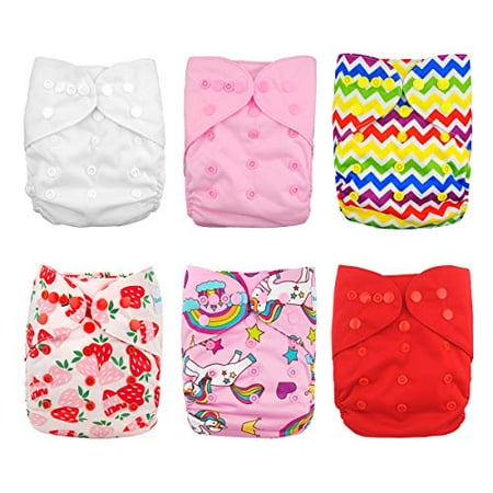 Babygoal Couvre Couches En Tissu Pour Filles Couvre Couches Reutilisables Reglables Pour Bebe Pour Couches Ajustees Et Pre Plis Vetements Pour Bebe Fille 6pcs Couvre Un Sac Humide Gratuit 6dcf Walmart Canada