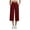01 Wine, variant on Fewfanhot Work Pants Women Cargo Capri Pants for Women High Waisted Relaxed Fit Elastic Knit Waist Casual Capris Trousers Cropped Pants
