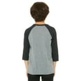 thumbnail image 2 of Bella + Canvas Youth 3/4-Sleeve Baseball T-Shirt - 3200Y, 2 of 3