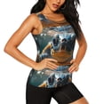thumbnail image 2 of Balery Realistic Cute Sea Turtle Camiseta sin mangas estampada ligera para mujer, tops de entrenamiento sin mangas, camisetas de yoga transpirables de secado rápido.-Large, 2 of 7
