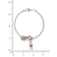 thumbnail image 4 of Connections from Hallmark Women's Crystal Stainless Steel Mom Bead Charm Bracelet, 7.25", 4 of 5
