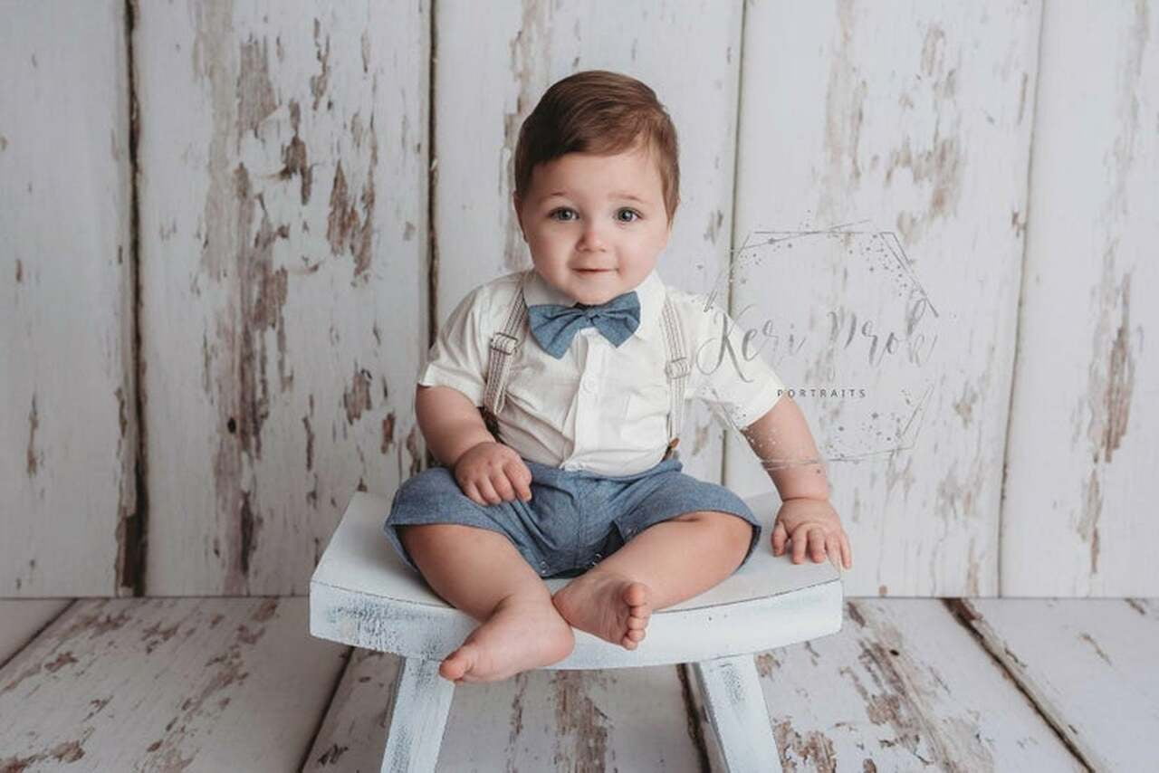 Baby Boys Bodysuit Shirt NAVY BOW Outfit Special Occasion Christening Wedding 