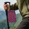 thumbnail image 4 of COEQINE Forearm Crutch Bag with 2 Zipper Pouch Rose Pink Leopard Print Walking Cane Accesories, Zipper Pouch, Hands-Free, Organize Daily Essentials, for Seniors Men Women, 4 of 7