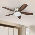 thumbnail image 4 of Honeywell Glen Alden 52" Nickel Low Profile Ceiling Fan with 5 Blades, Bowl Light Kit, Pull Chains & Reverse Airflow, 4 of 11