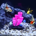 thumbnail image 3 of Unique Bargains Aquarium Simulation Horn Coral Silicone Fluorescent Coral Glow Ornaments Fish Tank Landscape Decor Pink, 3 of 7