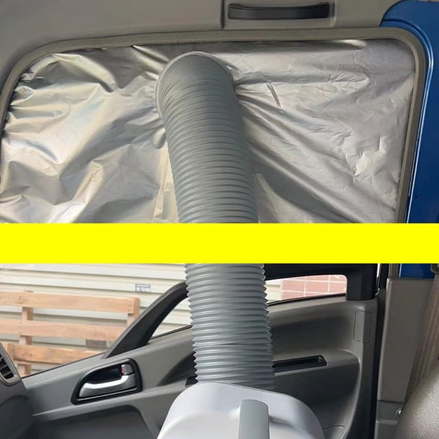 Almencla Portable Exhaust Pipe Car Window Cover Shading Cover Professional cessories
