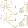 thumbnail image 1 of ETHZZLE 1Set Self Tapping L Shaped Screw Hooks Durable Iron Hooks for Home Accessory, 1 of 8